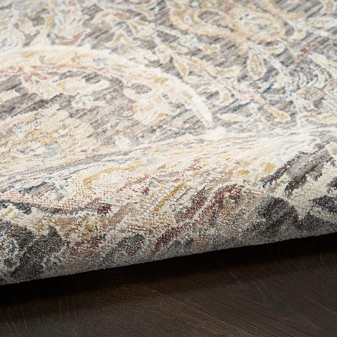 Nourison Heirloom Blend Ivory Multicolor 9' x 11'10" Area Rug - Easy Clean, Non Shedding, Bed Room, Living Room, Dining Room, Kitchen (9' x 12')