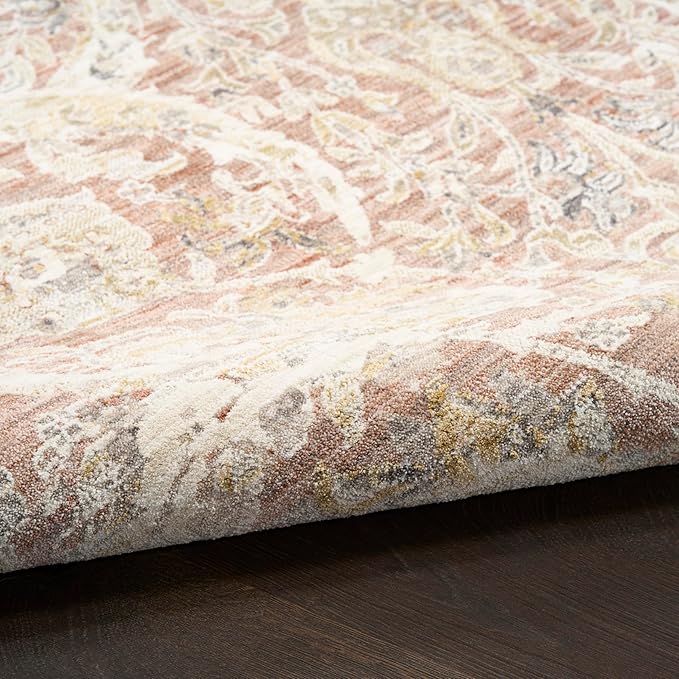 Nourison Heirloom Blend Charcoal Multicolor 9' x 11'10" Area Rug - Easy Clean, Non Shedding, Bed Room, Living Room, Dining Room, Kitchen (9' x 12')