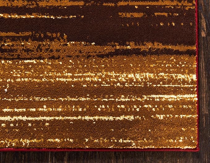 Unique Loom Barista Collection Area Rug - Mundo Nova (2' 2" x 6' 1" Runner, Beige/ Blue)