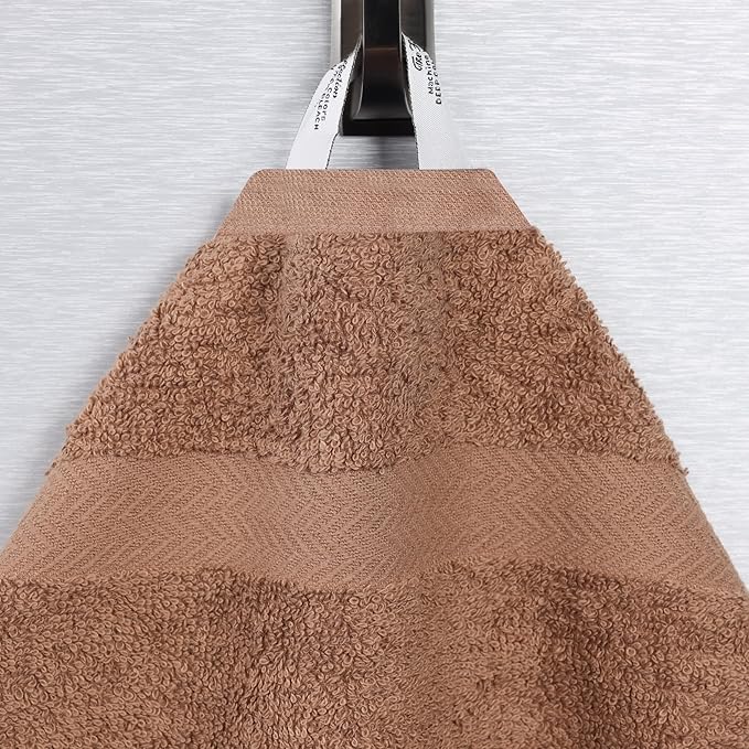 Superior 2-Piece Cotton Bath Sheet Set, Large Towels for Body, Quick Dry, Bathroom Essentials, Guest/Master Bath, Shower, Home Accessories, Apartment, Airbnb, Franklin Collection, Latte