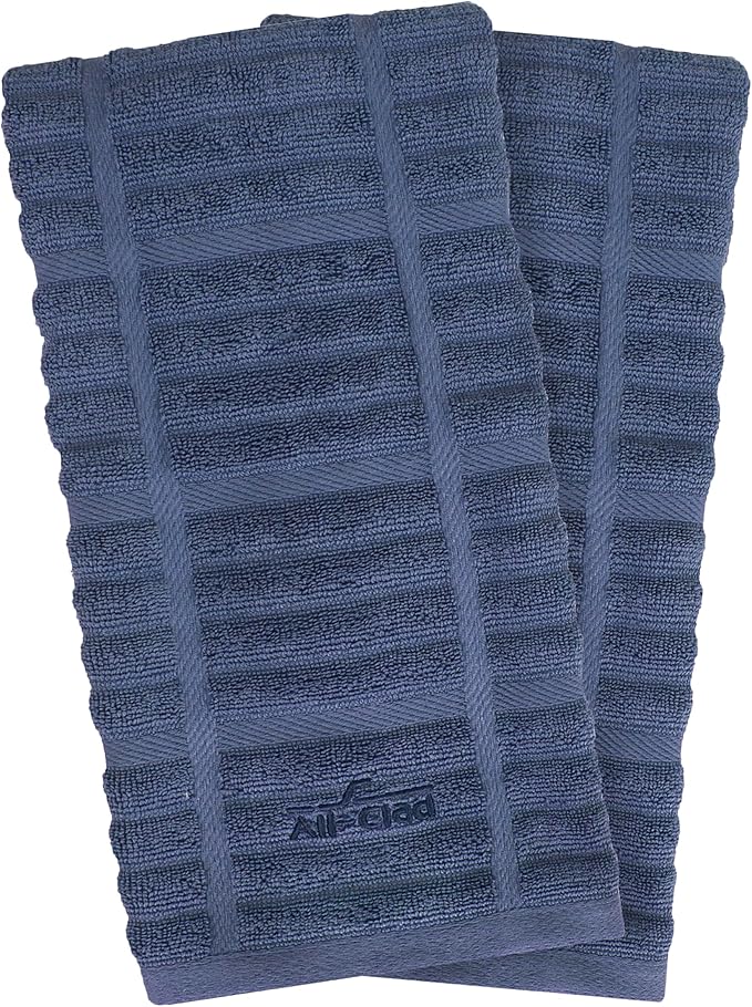 All-Clad Solid Kitchen Towels, 2-Pack, Indigo