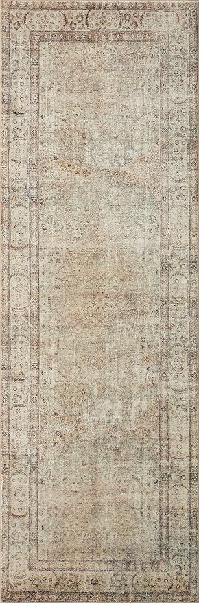 Loloi Margot Collection MAT-01 Antique/Sage 2'-6" x 11'-6" Runner Rug feat. CloudPile, No-Shed Easy Clean Large Patterned Area Rug for Living Room, Bedroom, Dining Area