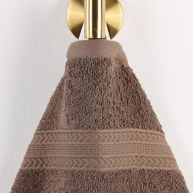 Superior Eco-Friendly Cotton 4-Piece Bath Towel Set, Large Towels for Bath, Shower, Pool, Master and Guest Bathroom, Home Essentials, Quick Drying, Soft Body Towels for Adults and Kids, Coffee
