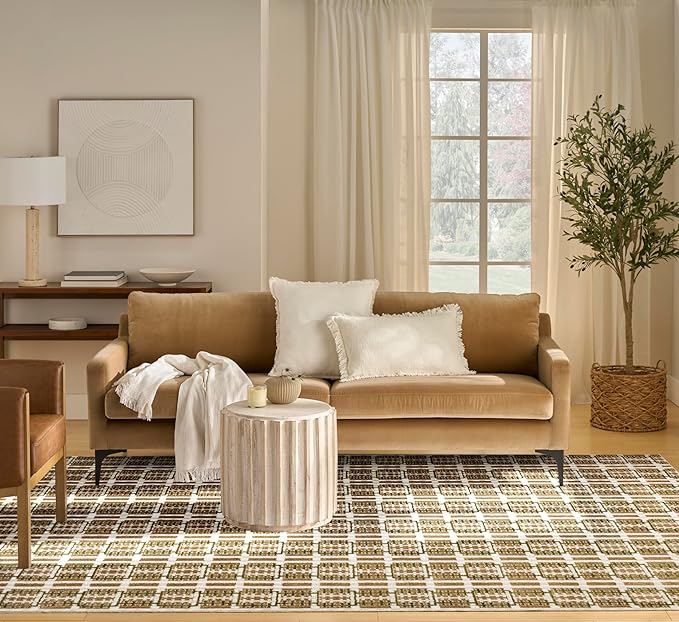 Nourison Home Nordic Multicolor 8' x 10' Area Rug - Easy Clean, Non Shedding, Bed Room, Living Room, Dining Room, Kitchen (8' x 10')