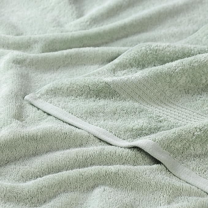 Superior Egyptian Cotton 10-Piece Face Towel Set , Small Towels For Facial, Spa, Quick Dry, Absorbent Towels, Bathroom Accessories, Guest Bath, Home Essentials, Washcloth, Airbnb, Sage