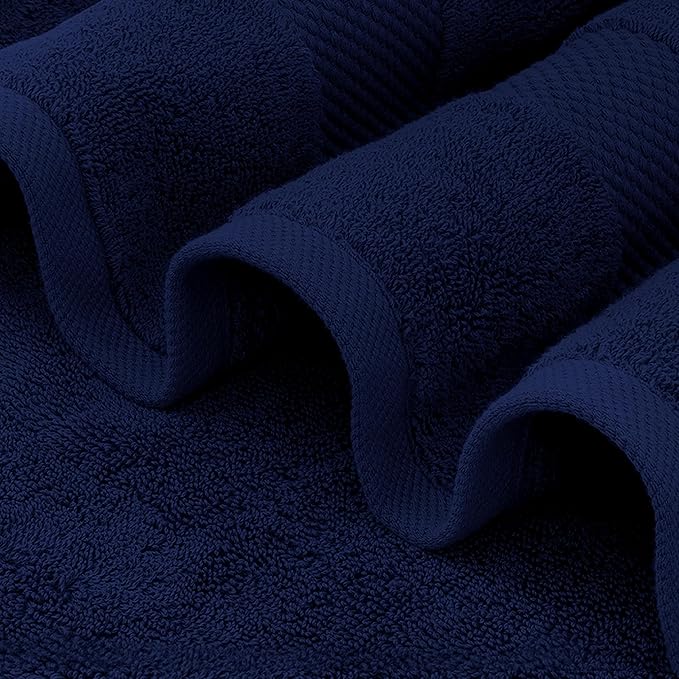 Delara 100% Organic Cotton Towels 650 GSM Plush Feather Touch Quick Dry Hand Towel, Pack of 12 GOTS Certified, Oeko-Tex Green Certified, Organic Cotton Hand Towel, 20"X30"