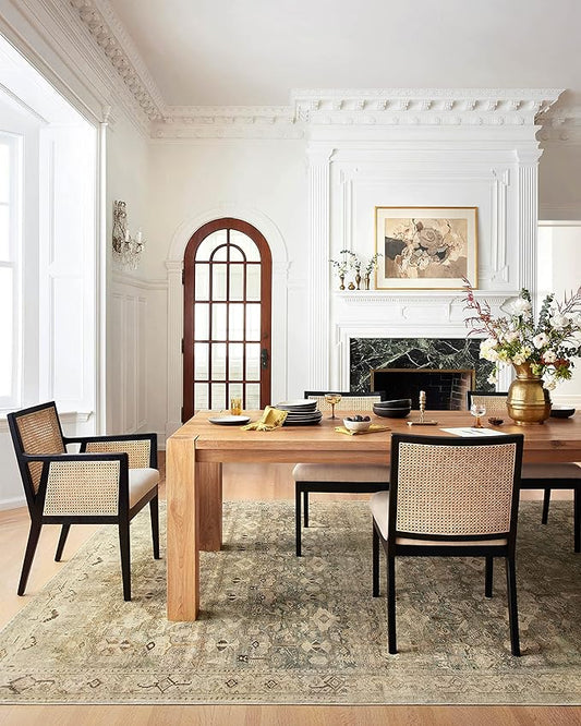 Loloi Margot Collection MAT-04 Antique/Sage 3'-6" x 5'-6" Accent Rug feat. CloudPile, No-Shed Easy Clean Large Patterned Area Rug for Living Room, Bedroom, Dining Area