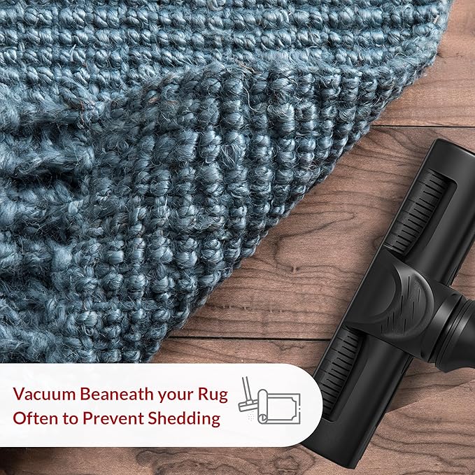 Nuloom Daniela Blue, 8'6" x 11'6", Handmade, Jute, Tassel, Soft and Textured, High Traffic, Stain Resistant, Easy Clean, Durable Area Rug for Bedroom, Living Room, Dining Space, Foyer, Entryway