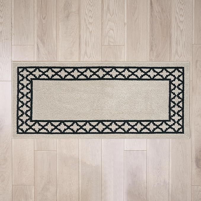 Nautica – Runner Rug | Indoor Runners for Hallways and Entry Rugs| Non-Slip and Non-Skid Entry and Kitchen Door Mat| Machine Washable Entryway Carpet Rugs |2'2" x 6'| Trellis Natural Twist