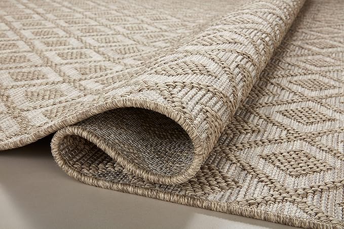 Loloi Dawn Collection Indoor/Outdoor DAW-07 Light Brown 3'-9" x 5'-9" Accent Rug