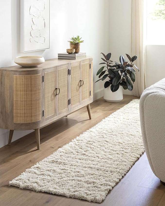 Livabliss Hapsburg Moroccan Shag Runner Area Rug,2'7" x 20', Beige