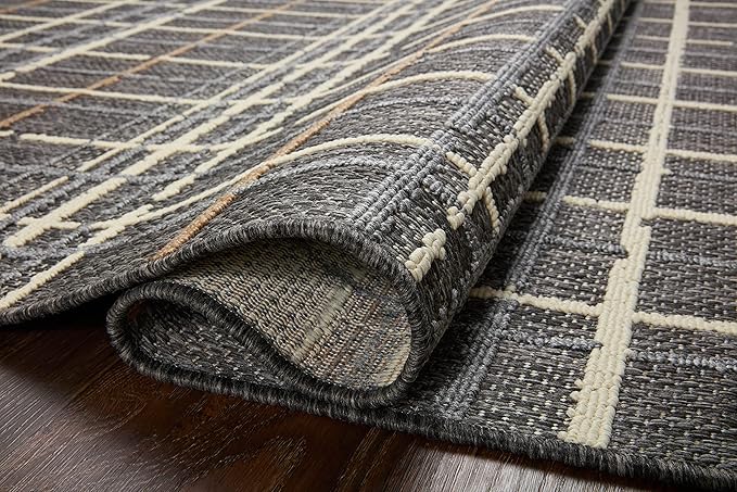 Loloi Rainier Collection RAI-11 Charcoal/Multi 7'-10" x 10'-10" Area Rug