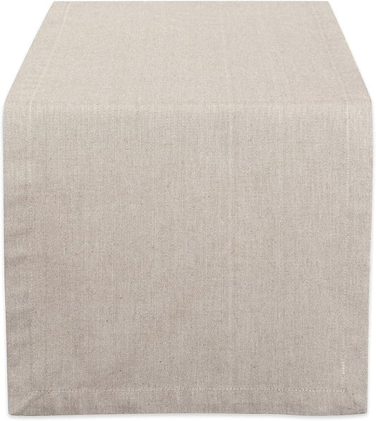 DII Chambray Kitchen, Tabletop Collection, Stone, 14x108 Table Runner