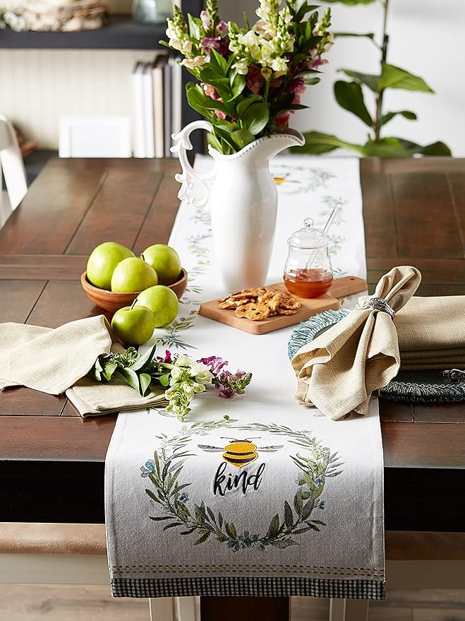 DII Variegated Tabletop Collection, Napkin Set, 20x20, Taupe, 6 Piece