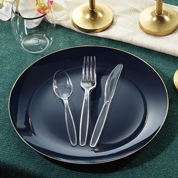 360 Count Clear Plastic Forks Heavy Duty, Premium Disposable Forks, Heat Resistant and BPA Free Plastic Silverware Utensils, Durable Plastic Cutlery Set for Parties, Picnics, Events