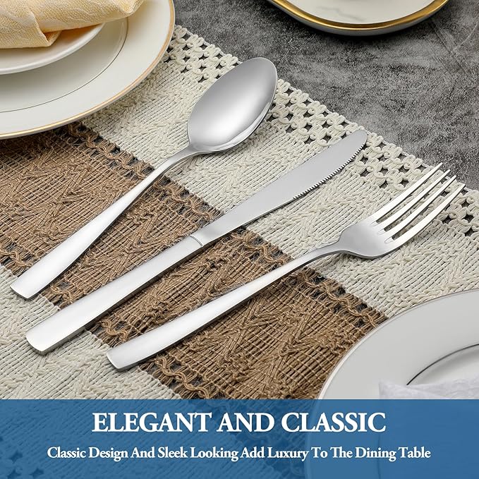 12 Piece Dessert Forks Set, Food-Grade Stainless Steel Silverware Forks, Salad Forks, Metal Forks for Home, Kitchen or Restaurant, Mirror Polished, Dishwasher Safe - 8 Inch