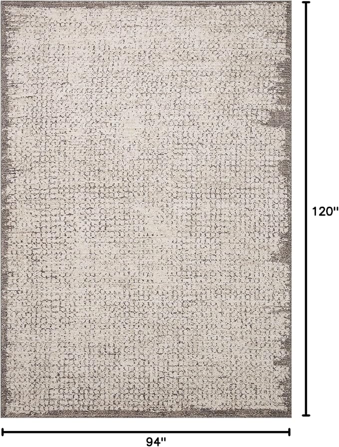 Loloi Darby Collection DAR-04 Ivory/Stone 7'-10" x 10' Area Rug