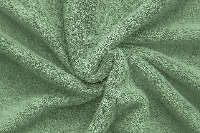 American Veteran Towel, Hand Towels for Bathroom Set of 4, 100% Cotton Turkish Hand Towel Sets, Soft Hand Face Towels, Sage Green Hand Towels
