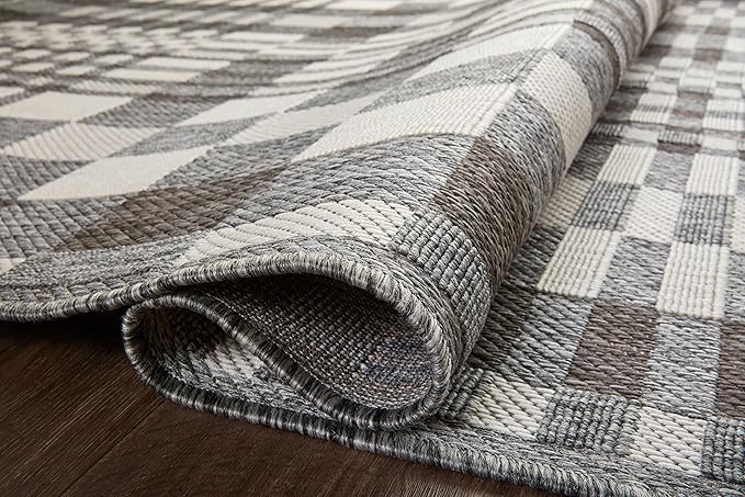 Loloi Rainier Collection RAI-04 Ivory/Pebble 2'-3" x 7'-7" Runner Rug