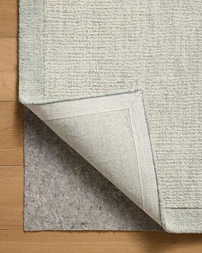 Loloi Magnolia Home by Joanna Gaines Henley Collection HNY-01 Ivory/Spa 5'-0" x 7'-6" Area Rug