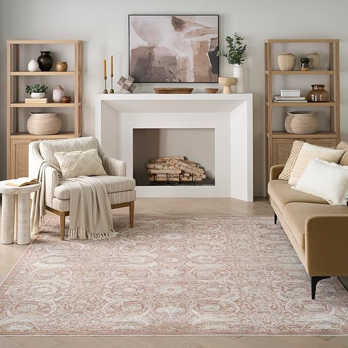 Nourison Heirloom Blend Charcoal Multicolor 2'2" x 10' Area Rug - Easy Clean, Non Shedding, Bed Room, Living Room, Dining Room, Kitchen (10' Runner)