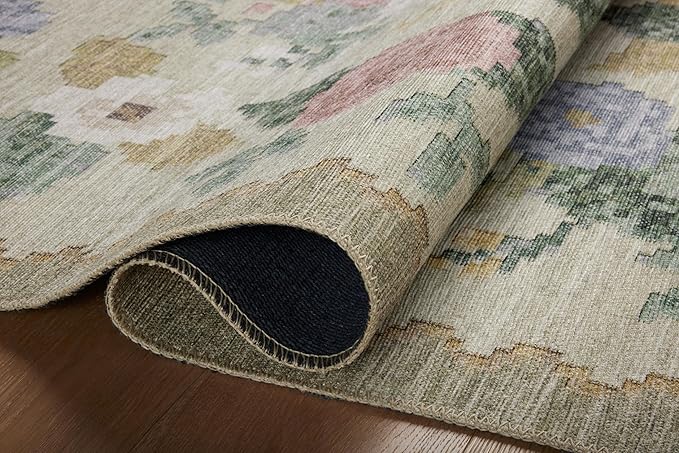 Loloi Rifle Paper Co. Rosa Collection RSA-02 Cream/Multi 2'-6" x 7'-6" Runner Rug