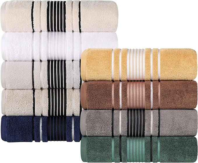 Superior Cotton 3 Piece Towel Set, Includes 1 Bath, 1 Hand, 1 Washcloth/Face Towel, Quick Dry, Home Essentials, Shower, Spa, Luxury Plush Soft Absorbent Towels, Zero Twist, Solid, Platinum