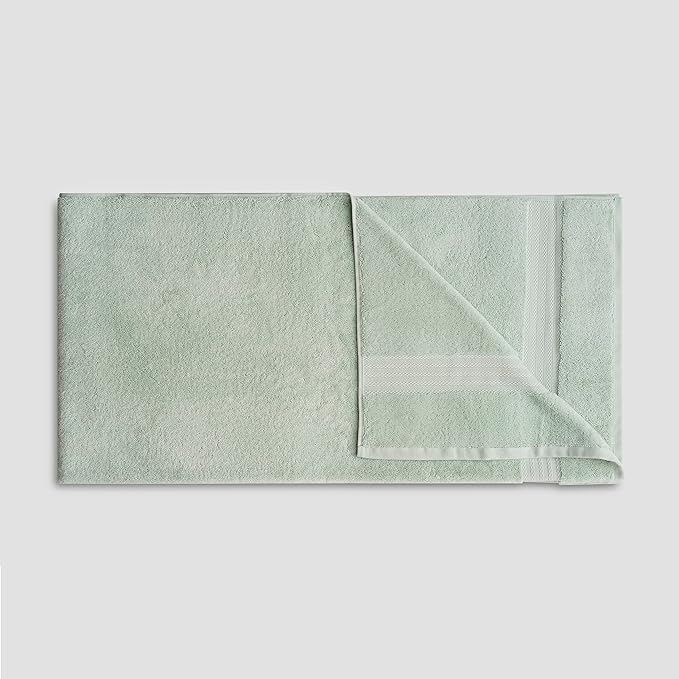 Fabdreams 100% Organic Cotton Bath Sheet Set of 2 700 GSM Oversized Towels Ultra Soft Plush Absorbent Durable Skin-Friendly Spa Hotel Premium Comfort Large 36 x 70 in Green