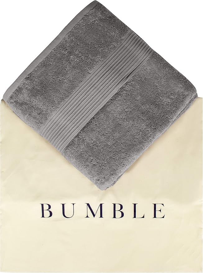 Luxury Oversized Bath Towels | Hotel Quality | Soft & Highly Absorbent |Quick Dry | 650 GSM Bath Sheets| Combed Cotton | Thick & FluffyBathroom Towels | Grey - 4 Pack