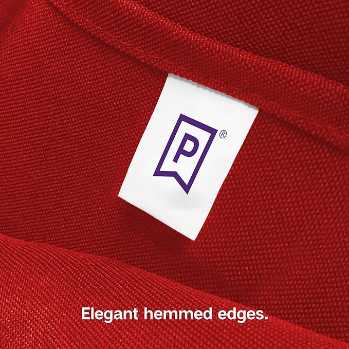 Gee Di Moda Rectangle Tablecloth - 60 x 84 Inch Red Table Cloth for 5 Foot Rectangle Tables - Heavy Duty Washable Fabric - for Holiday Party, Dinner, Weddings, Baby Shower & Events