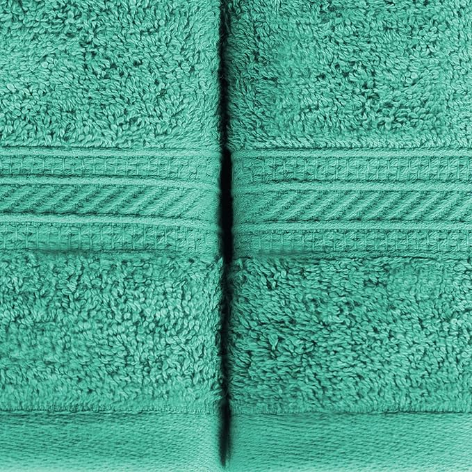 Superior 700 GSM Long Staple 100% Combed Cotton, Durable, Plush and Absorbent 6-Piece Single Ply Towel Set - Rivulet