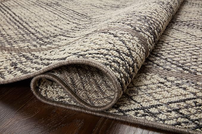 Loloi Rainier Collection RAI-10 Ivory/Charcoal 2'-3" x 7'-7" Runner Rug