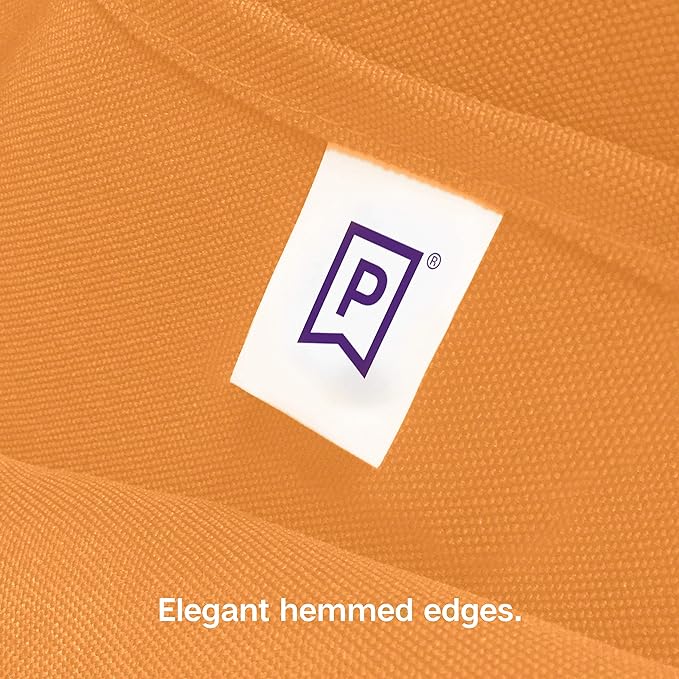 Gee Di Moda Rectangle Tablecloth - 70 x 120 Inch Orange Table Cloth for 6 or 8 Foot Rectangle Tables - Heavy Duty Washable Fabric - for Holiday Party, Dinner, Weddings, Baby Shower & Events