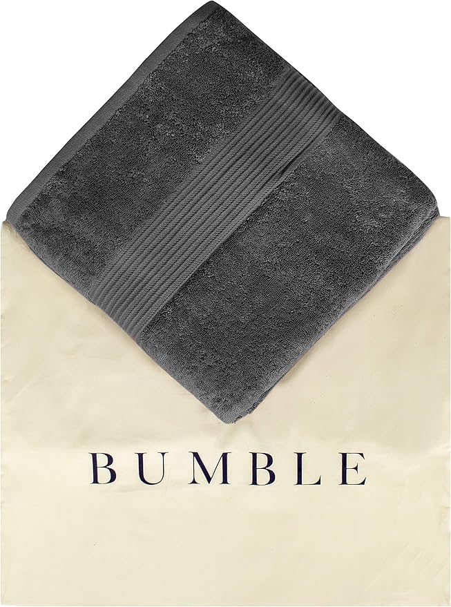 Luxury Oversized Bath Towels | Hotel Quality | Soft & Highly Absorbent |Quick Dry | 650 GSM Bath Sheets| Combed Cotton | Thick & FluffyBathroom Towels | Dark Grey - 4 Pack