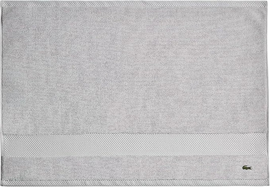 Lacoste Heritage 100% Supima Cotton Tub Mat, Microchip, 21" x 31" – Highly Absorbent & Quick Drying, Premium Super Soft Bath Towel, Bathroom Essential, Gift for All Occasions, Machine Washable