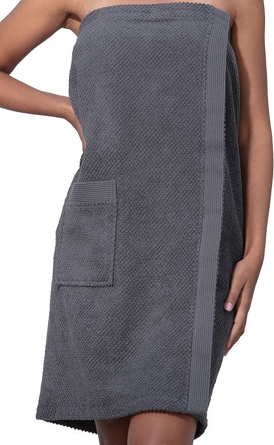 SEYANTE Spa Towel Wrap for Women - 100% Turkish Cotton Body Towel Wraps with Adjustable Closure - OEKO-TEX® Certified