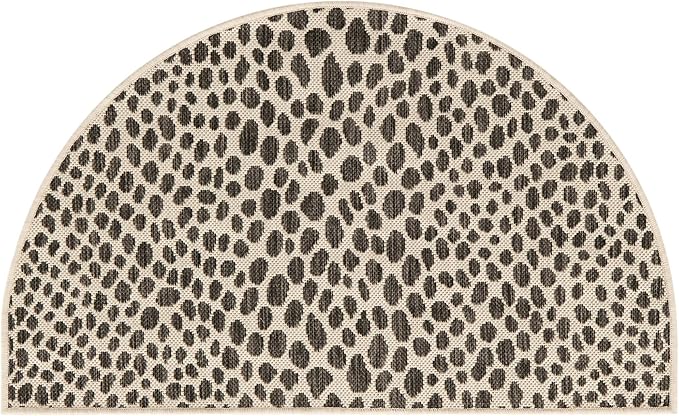 Jill Zarin Jill Zarin Outdoor Collection Area Rug - Cape Town (2' 2" x 3' 7" Hearth Black/Ivory)