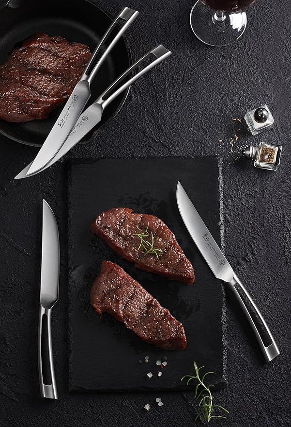 Cangshan TN1 Series 1021806 Swedish 14C28N Steel Forged 4-Piece Steak Knife Set