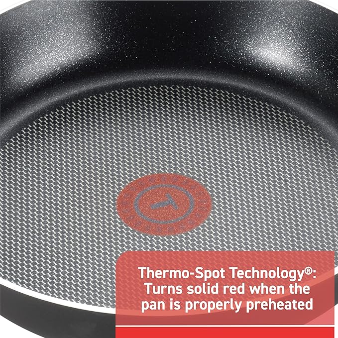 T-fal Signature Nonstick Cookware Set 12 Piece, Oven Broiler Safe 350F, Pots and Pans, Kitchen Cooking Set w/Fry Pans, Saucepans, Saute Pan, Dutch Oven, Griddle, Kitchen, Home, Dishwasher Safe, Black