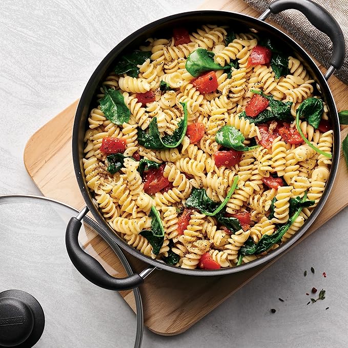 Tramontina Primaware 15-Piece Non Stick Cookware Set with Lids and Utensils, Aluminum Nonstick Pots and Pans Kitchen Set (Silver)