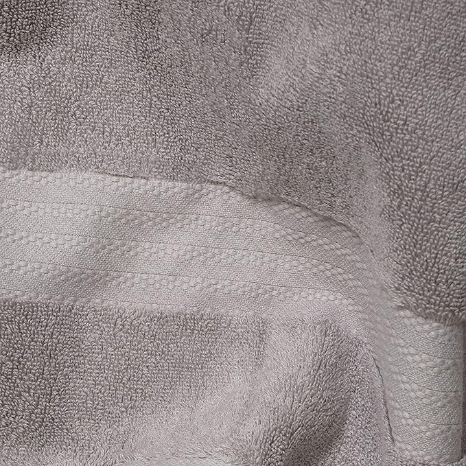 Fabdreams 100% Organic Cotton Bath Sheet Set of 2 700 GSM Oversized Towels Ultra Soft Plush Absorbent Durable Skin-Friendly Spa Hotel Premium Comfort Large 36 x 70 in Dark Gray