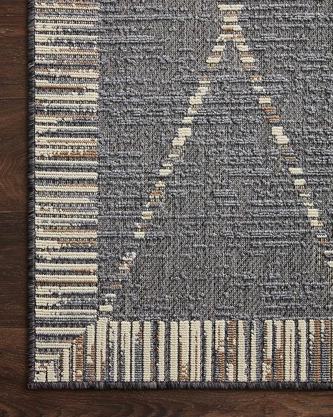 Loloi Rainier Collection RAI-09 Slate/Multi 3'-11" x 5'-11" Accent Rug