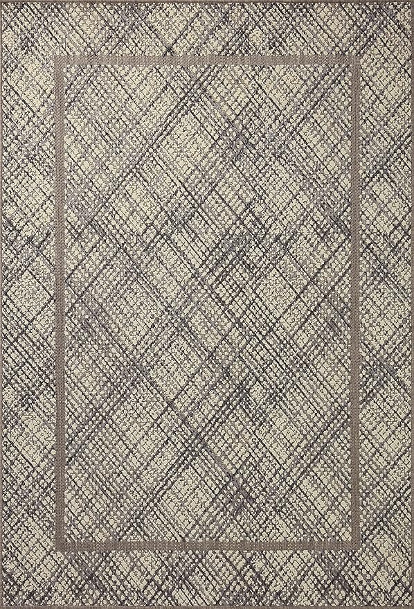 Loloi Rainier Collection RAI-10 Ivory/Charcoal 2'-3" x 7'-7" Runner Rug