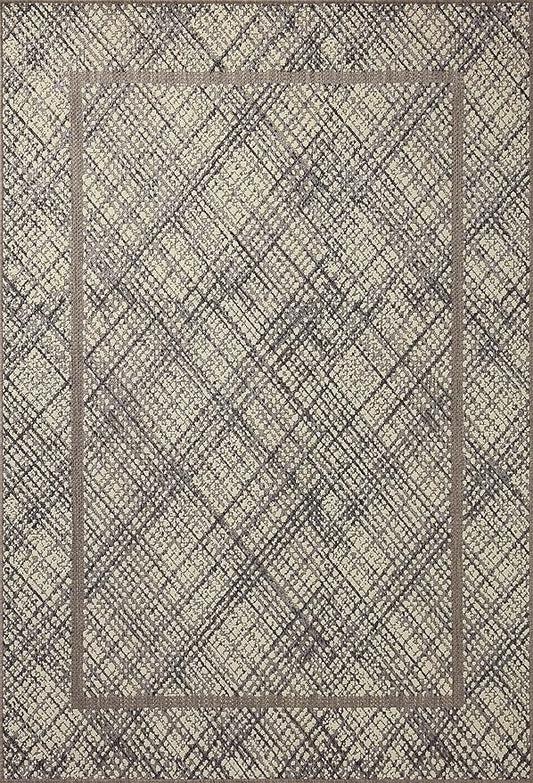 Loloi Rainier Collection RAI-10 Ivory/Charcoal 9'-2" x 12'-2" Area Rug