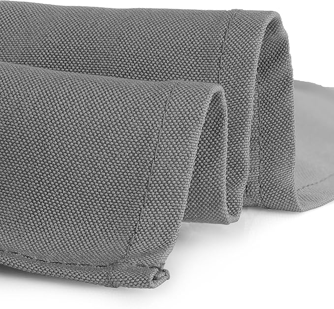 Gee Di Moda Rectangle Tablecloth - 90 x 156 Inch Charcoal Table Cloth for 8 Foot Tables with Floor-Length Drop - Heavy Duty Washable Fabric for Holiday Party, Dinner, Weddings & Baby Shower
