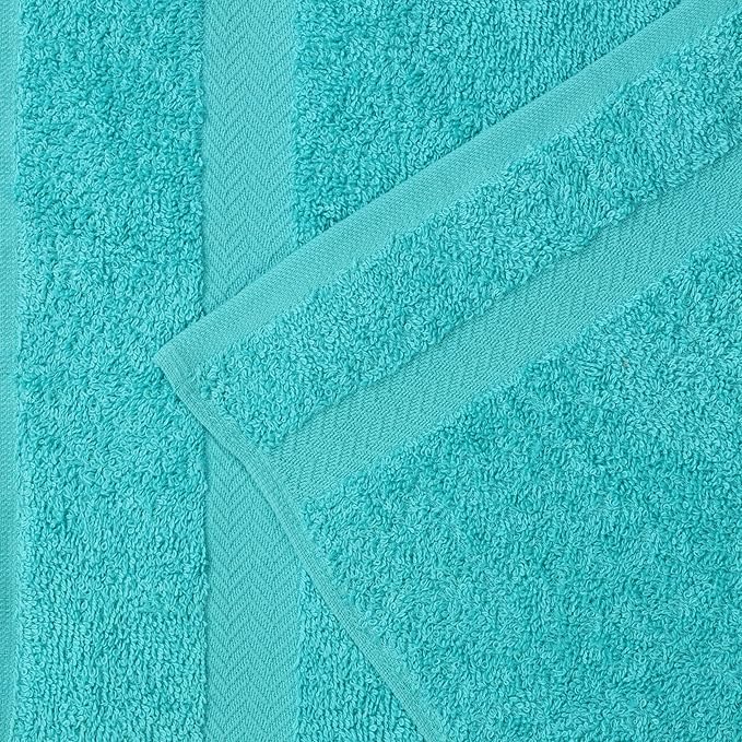 Superior 2-Piece Cotton Bath Sheet Set, Large Towels for Body, Quick Dry, Bathroom Essentials, Guest/Master Bath, Shower, Home Accessories, Apartment, Airbnb, Franklin Collection, Turquoise