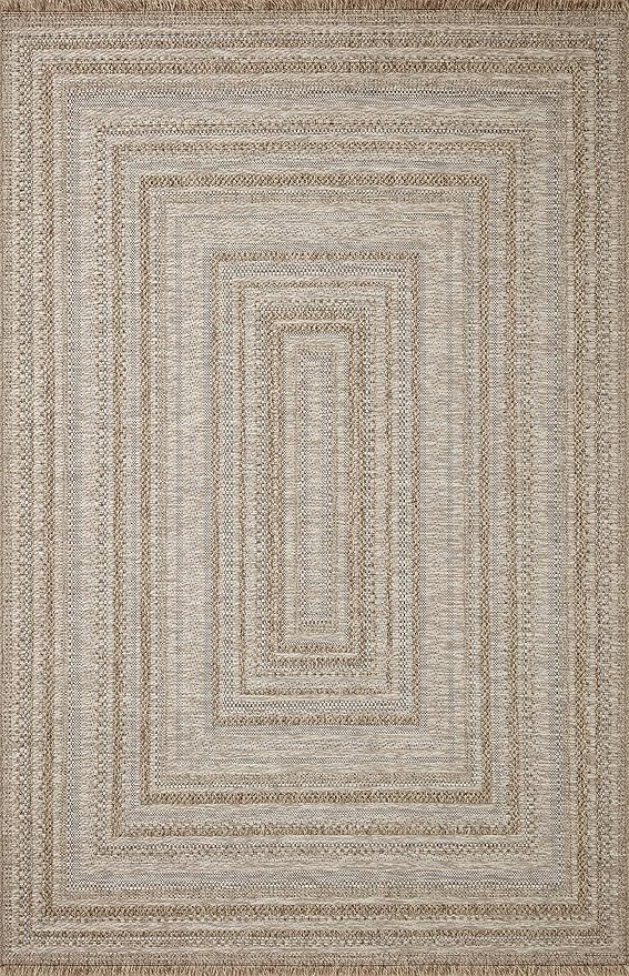 Loloi Dawn Collection Indoor/Outdoor DAW-01 Natural 3'-9" x 5'-9" Accent Rug