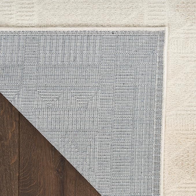 Nourison Nordic Ivory Beige 8' x 10' Scandinavian Area Rug - Easy Cleaning, Non Shedding, Bed Room, Living Room, Dining Room, Kitchen (8' x 10')