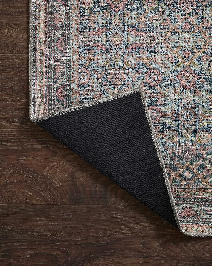 Loloi Adrian Collection ADR-04 Denim/Multi 8'-6" x 11'-6", .19" Thick Area Rug