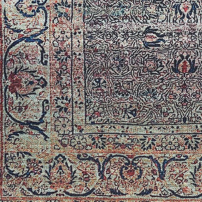 Nourison Home Brilliance Machine Washable Emerald 7'10" x 9'10" Area Rug - Easy Clean, Non Shedding, Bed Room, Living Room, Dining Room, Kitchen (8' x 10')